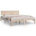 Estructura de cama sin colchón madera maciza pino 140x190 cm