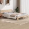 Estructura de cama sin colchón madera maciza pino 140x190 cm