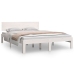 Estructura cama doble sin colchón madera pino blanco 140x190 cm