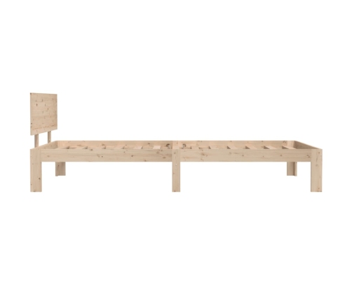 Estructura de cama sin colchón madera maciza de pino 100x200 cm