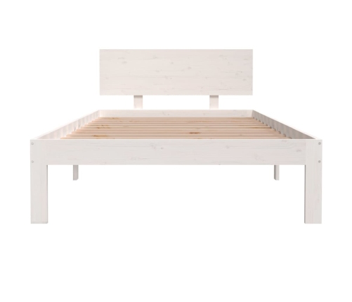 Estructura de cama sin colchón madera de pino blanco 100x200 cm