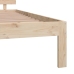 Estructura de cama sin colchón madera maciza de pino 140x200 cm