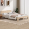 Estructura de cama sin colchón madera maciza de pino 140x200 cm