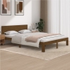 vidaXL Estructura de cama madera maciza de pino marrón miel 140x200 cm