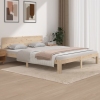 Estructura de cama sin colchón madera maciza de pino 160x200 cm