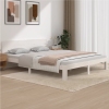 Estructura de cama sin colchón madera de pino blanco 160x200 cm