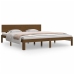 Estructura cama madera maciza marrón miel Super King 180x200 cm