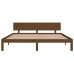 Estructura cama madera maciza marrón miel Super King 180x200 cm