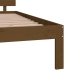 Estructura cama madera maciza marrón miel Super King 180x200 cm