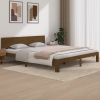 Estructura cama madera maciza marrón miel Super King 180x200 cm