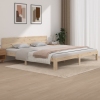 Estructura de cama sin colchón madera maciza de pino 200x200 cm