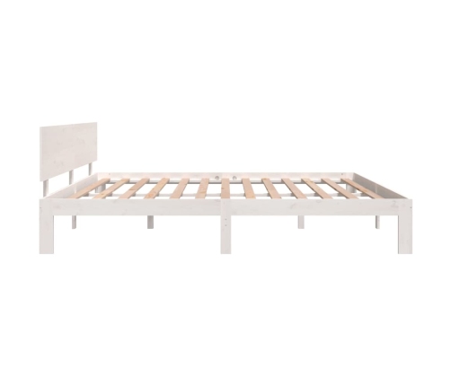 vidaXL Estructura de cama madera maciza de pino blanco 200x200 cm