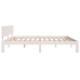 vidaXL Estructura de cama madera maciza de pino blanco 200x200 cm