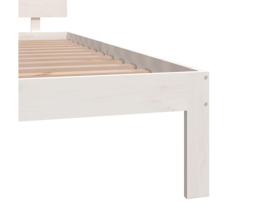 vidaXL Estructura de cama madera maciza de pino blanco 200x200 cm