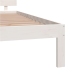 vidaXL Estructura de cama madera maciza de pino blanco 200x200 cm