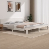 vidaXL Estructura de cama madera maciza de pino blanco 200x200 cm