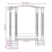 Pérgola de jardín con banco y jardineras madera pino impregnada