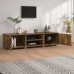 Mueble para TV madera de ingeniería roble ahumado 140x40x35 cm