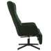 Sillón de relax con reposapiés terciopelo verde oscuro