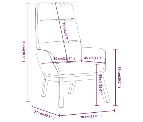 Sillón de relax con taburete tela gris claro