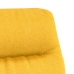 Sillón de relax con reposapiés tela amarillo mostaza