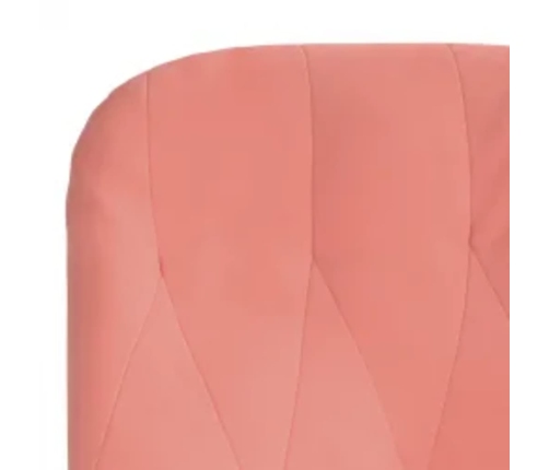 Sillón de relax con taburete terciopelo rosa