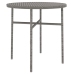 Juego de comedor para jardín 3 piezas ratán sintético gris