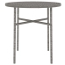 Juego de comedor para jardín 3 piezas ratán sintético gris