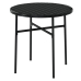 Juego de comedor para jardín 3 piezas ratán sintético negro