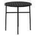 Juego de comedor para jardín 3 piezas ratán sintético negro