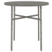 Juego de comedor para jardín 3 piezas ratán sintético gris