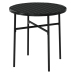 Juego de comedor para jardín 3 piezas ratán sintético negro