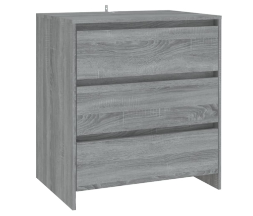 Aparador de 2 piezas madera manufacturada gris Sonoma