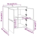 Aparadores 2 uds madera de ingeniería roble Sonoma 70x41x75 cm