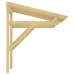 Marquesina para puerta madera pino impregnada 100x100x80 cm