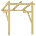 Marquesina para puerta madera pino impregnada 100x100x80 cm