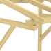 Marquesina para puerta madera pino impregnada 100x100x80 cm