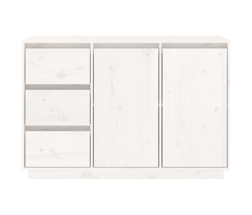 Aparador de madera maciza de pino blanco 111x34x75 cm