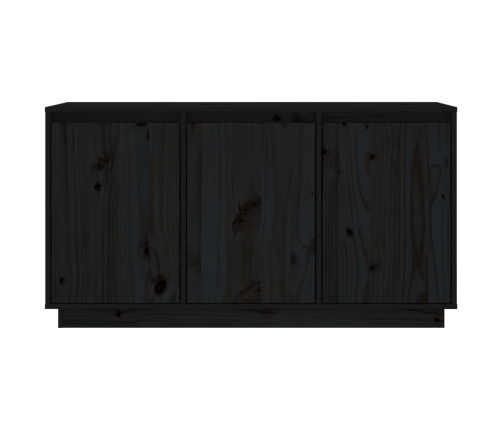 Aparador de madera maciza de pino negro 111x34x60 cm