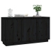 Aparador de madera maciza de pino negro 111x34x60 cm