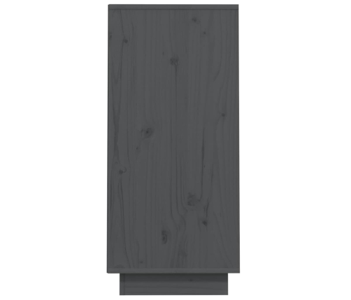 Mesa consola de madera maciza de pino gris 60x34x75 cm