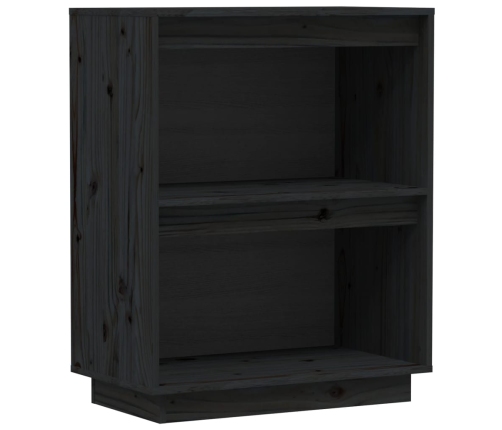 Mesa consola de madera maciza de pino negro 60x34x75 cm