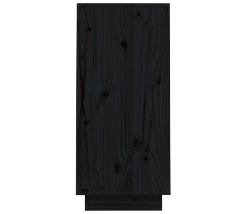 Mesa consola de madera maciza de pino negro 60x34x75 cm