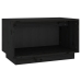 Mueble de TV de madera maciza de pino negro 60x35x35 cm