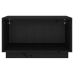 Mueble de TV de madera maciza de pino negro 60x35x35 cm