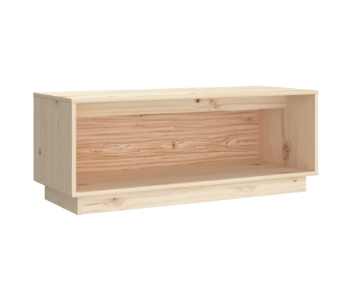 Mueble de TV de madera maciza de pino 90x35x35 cm