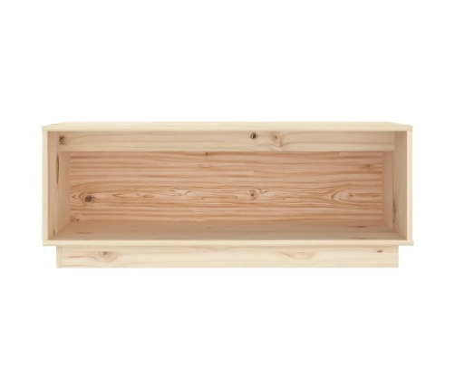 Mueble de TV de madera maciza de pino 90x35x35 cm