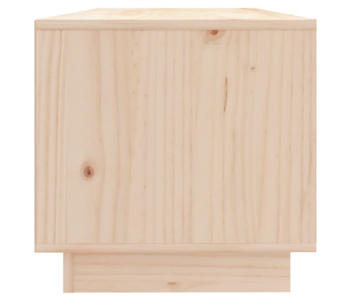 Mueble de TV de madera maciza de pino 90x35x35 cm