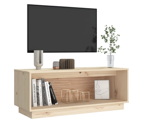 vidaXL Mueble de TV de madera maciza de pino 90x35x35 cm