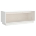 vidaXL Mueble de TV de madera maciza de pino blanco 90x35x35 cm